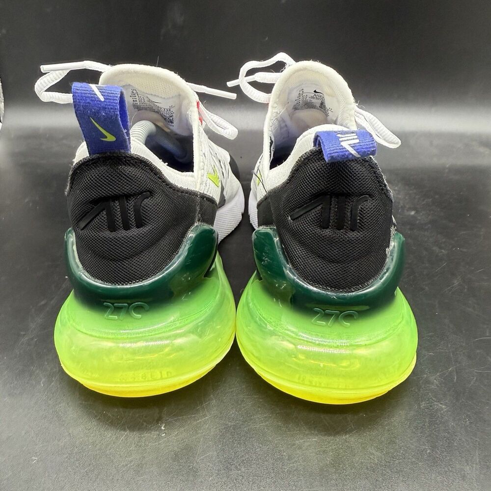 Nike Air Max 270 Women's Size 6.5 Running Shoes White Black AH6789-116 - Picture 4 of 8